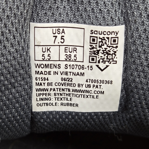 Saucony Cohesion TR15 Women's Trail Running Shoes Size 7.5 - Picture 8 of 8